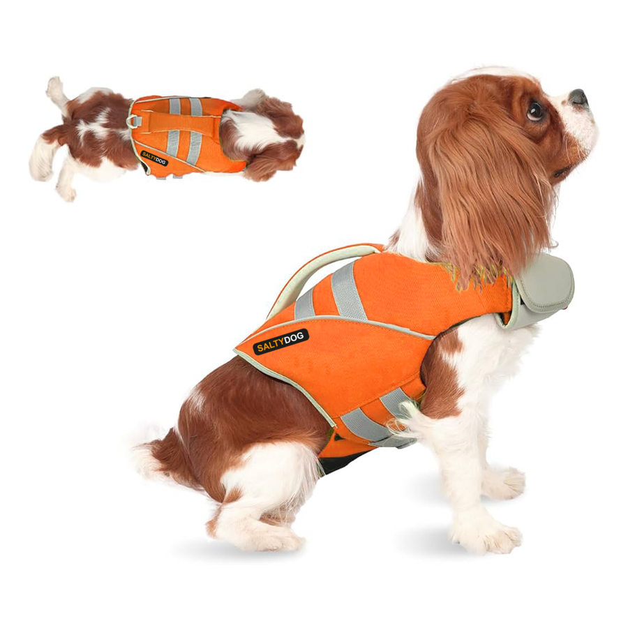 Dog Life Jacket - Malibu Orange Waverider